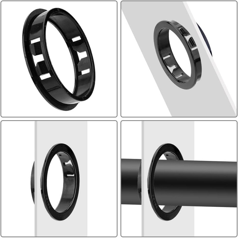 TA-VIGOR 50Pcs 10mm Cable Hose Snap Bushing Grommet Protector, Black