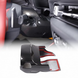 Steering Column Cover Trim Kit Compatible with Toyota Supra GR A90 A91 MK5 2019-2022, Carbon Fiber Pattern Steering Wheel Base Trim Cover Accessories (Carbon Fiber Pattern)