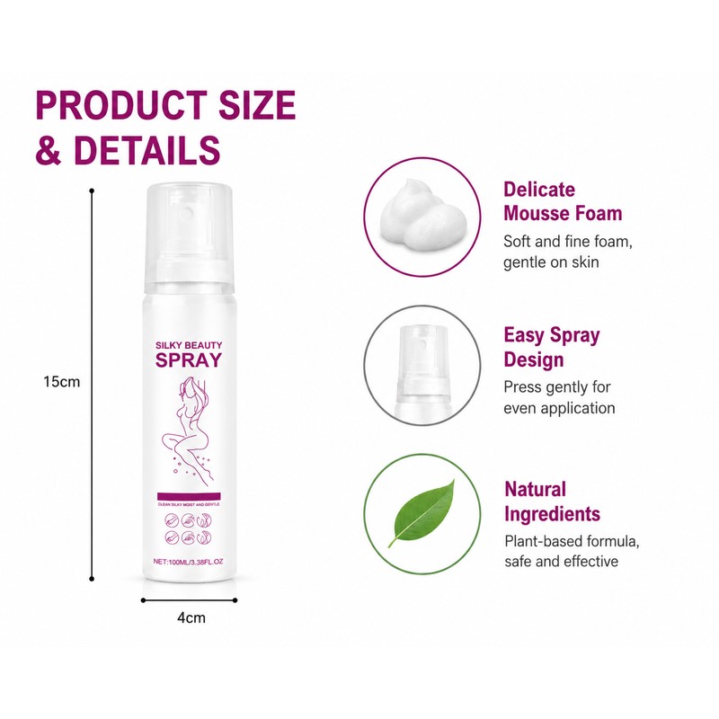 OceAura Body Hair Removal Spray for Women – Fast Foam