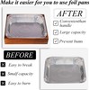 2PCS Wooden Foil Pan Holder for 9x13 Disposable Aluminum Baking