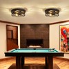 ZHU YAN Farmhouse Flush Mount Ceiling Light,3-Light Ceiling Light Fixture