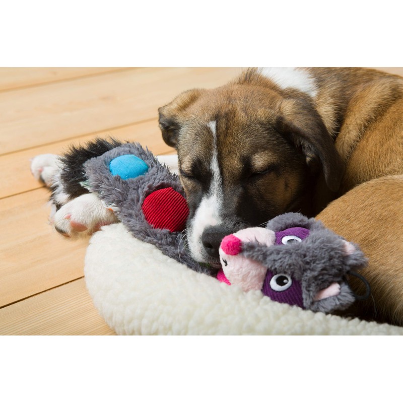 Hartz Squeakerz Stuffing-Free Plush Woodland Animal Dog Toy