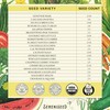 Sereniseed Certified Organic Vegetable Seed Collection (20-Pack) – 100% Non