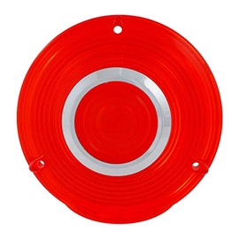 GG Grand General 86724 4 inches 3 Screw Red Plastic Lens w/Cr. Rim