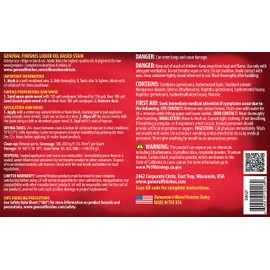 General Finishes Oil Based Penetrating Wood Stain, 1/2 Pint, Spiced Walnut