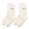 Gunze BDW055 Bodywild Men's Socks, Set of 2 Pairs, white