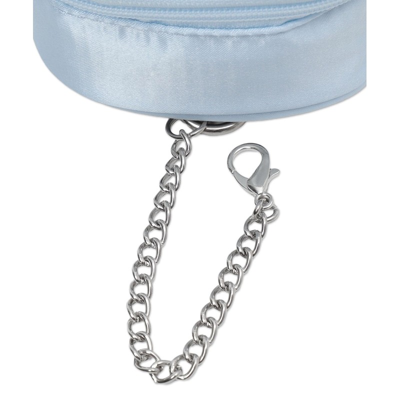Wigo Women's Double Ribbon, Satin Sewn Pouch, saxon blue