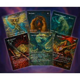 6x Commander - Tarkir Dragonstorm - Cards MTG  - Alt Art Custom Game Cards Foil