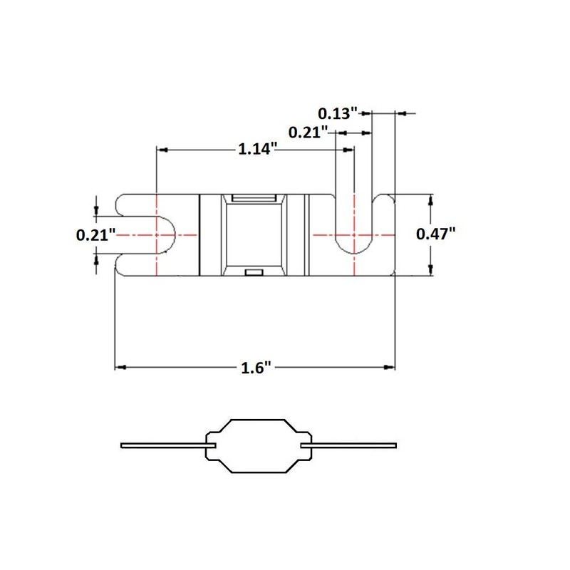 Mini ANL 80 Amp Fuses for Automotive Marine Audio Video