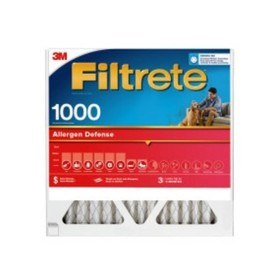 Filtrete 24x24x1 AC Furnace Air Filter, MERV 11, MPR 1000, Micro Allergen Defense, 3-Month Pleated 1-Inch Electrostatic Air Cleaning Filter, 4 Pack (Actual Size 4-Pack 23.69x23.69x0.81 in)
