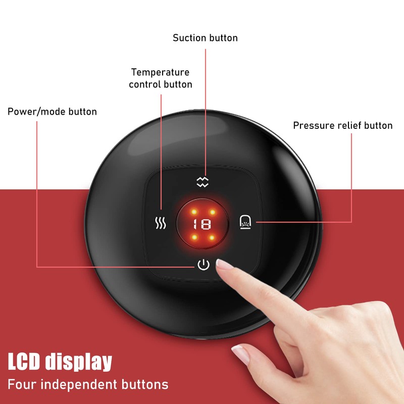 Smart Cupping Set, Electric Automatic Heating Multi Gear Cupping Massager