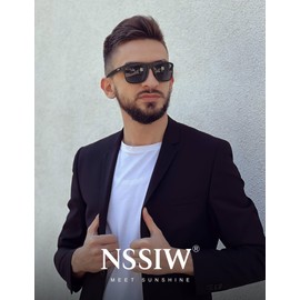 NSSIW Sunglasses-Men Polarized Mens-Sunglasses: Classic Sun Glasses with UV400 Protection for Driving Fishing Golf