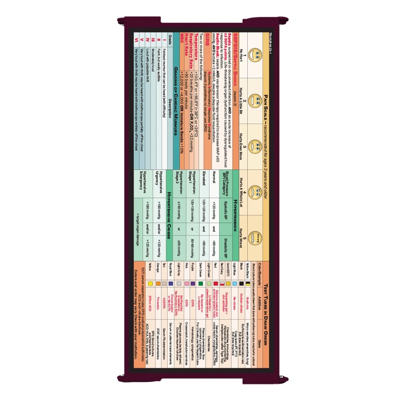 Whitecoat Clipboard® Trifold - Nursing Edition (Wine, Trifold)