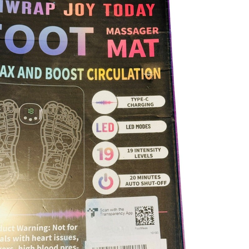 Joy Unwrap Joy Today with Foot Massager Mat Relax and