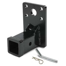 CHEDA 2'' Receiver Hitch with Hitch Pin Compatible with Hmmwv Humvee Military M998 M151A1 Black Steel
