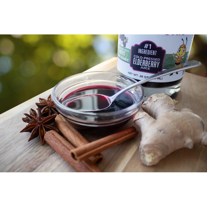 Heartland Organic Elderberry Syrup - Cold Pressed Elderberry Juice, Zero