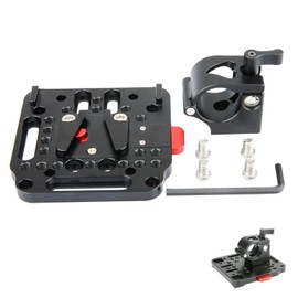NICEYRIG 25mm Rod Clamp with Quick Release V Lock Assembly Plate for DJI Ronin-M Ronin-MX Gimbal Stabilizer
