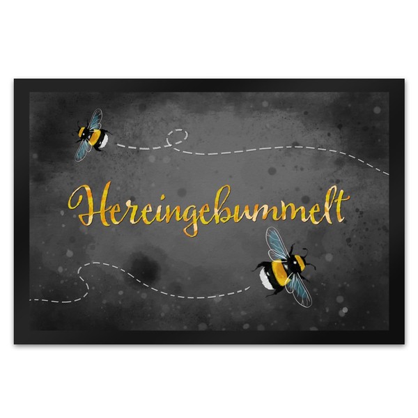speecheese Hereingebummelt Hummel Door Mat XL 40 x 60 cm