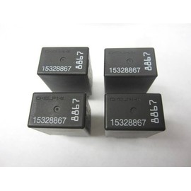 Genuine GM Delphi 5 Pin Fuse Box Relay # 15328867 / 8867 - Set of 4