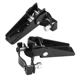 BOROCO Motorcycle Footrests, Universal Footrests Bicycle, Aluminium Alloy Non-Slip Pedal Foot Pegs, Motorcycle Pillion Foot Brasten Enduro (Black)