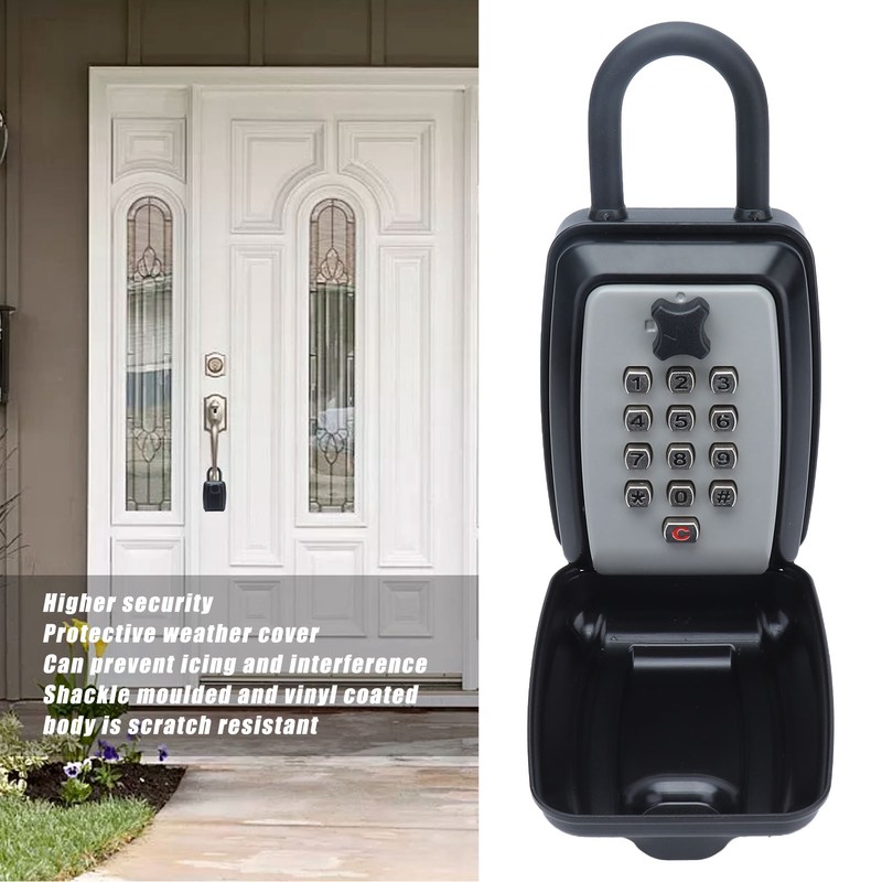 Key Locks Storage Box Large Capacity Safe 4 Digit Combination