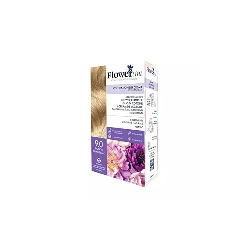 Purobio Flower Ink Colour 9.0 Light Blonde in Permanent Cream
