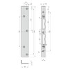 BASI Repair Angle Strike Plate for Interior Doors Room Doors