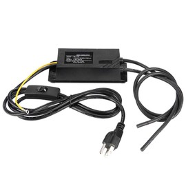 Neon Light Transformer, Walfront 1PC 7.5KV 30mA 110V Black Neon Transformer Power Electronic Neon Light Signs Bar Lights Rectifier Kit US Plug