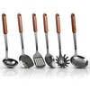 Stainless Steel Mirror Polished Kitchen Utensils Set - 6pcs Cooking