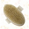 Baluue Bristle Shower Brush for Body Massage Wooden Frame Back