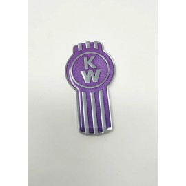 KW kenworth kw emblem metal truck semi chrome purple