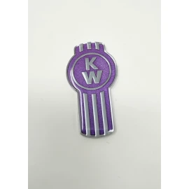 KW kenworth kw emblem metal truck semi chrome purple