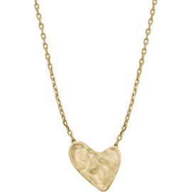 Skagen Damen Anja Hearts Goldfarbene Messing-Halskette, SKJ5009710