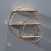 NCONCO Wall Decoration Shelf, Circle Shelf, Wall Decoration, Hand Crafted
