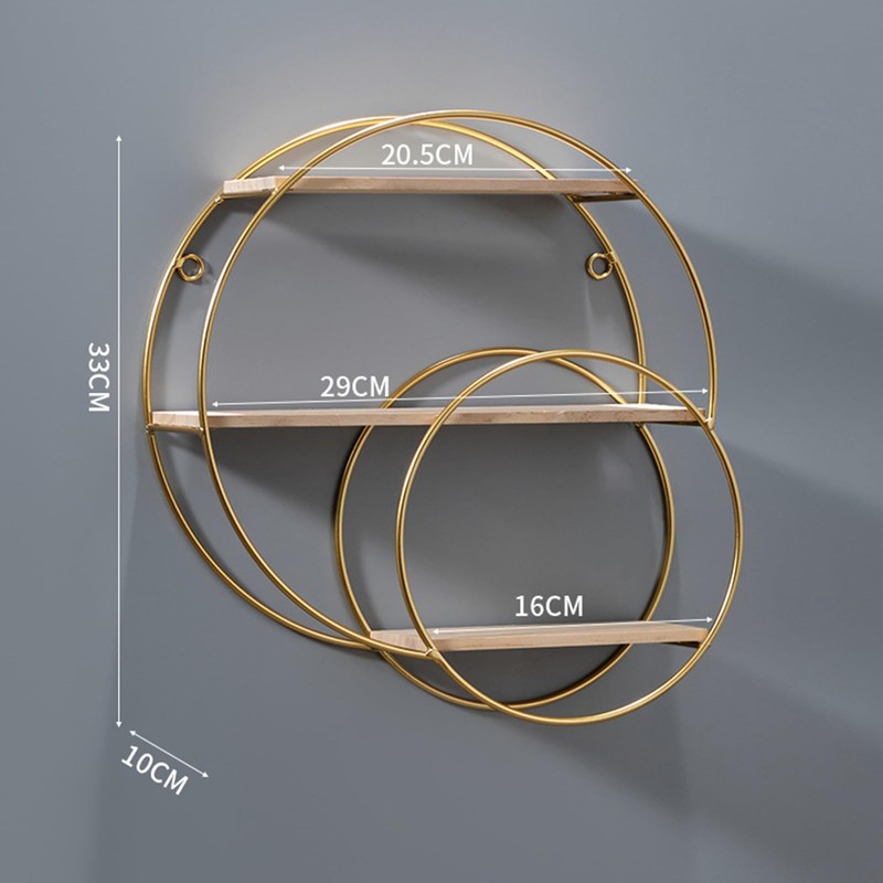 NCONCO Wall Decoration Shelf, Circle Shelf, Wall Decoration, Hand Crafted