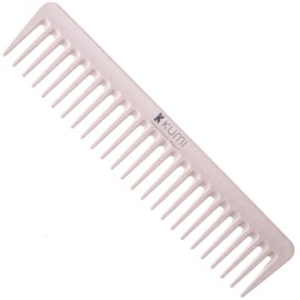 Kumi Wheat Eco-Friendly Long Wide Tooth Detangling Comb Oatmeal colour - Durable, Lightweight and made from plant based eco material. The perfect afro comb for barbers or home use.