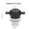 3/8 Inch Water Pump Strainer Hose Barb In-Line Strainer Twist-On