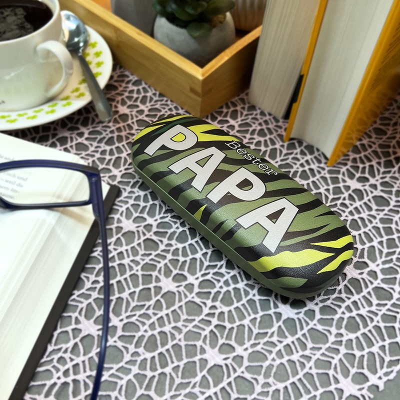 GRUSS & CO Glasses Case with Motif "Papa" | Hard