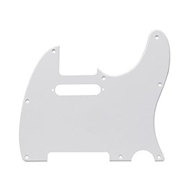 Guitar Anatomy Telecaster Scratchplate Pickguard to fit Fender USA/MEX - White (Single Ply)