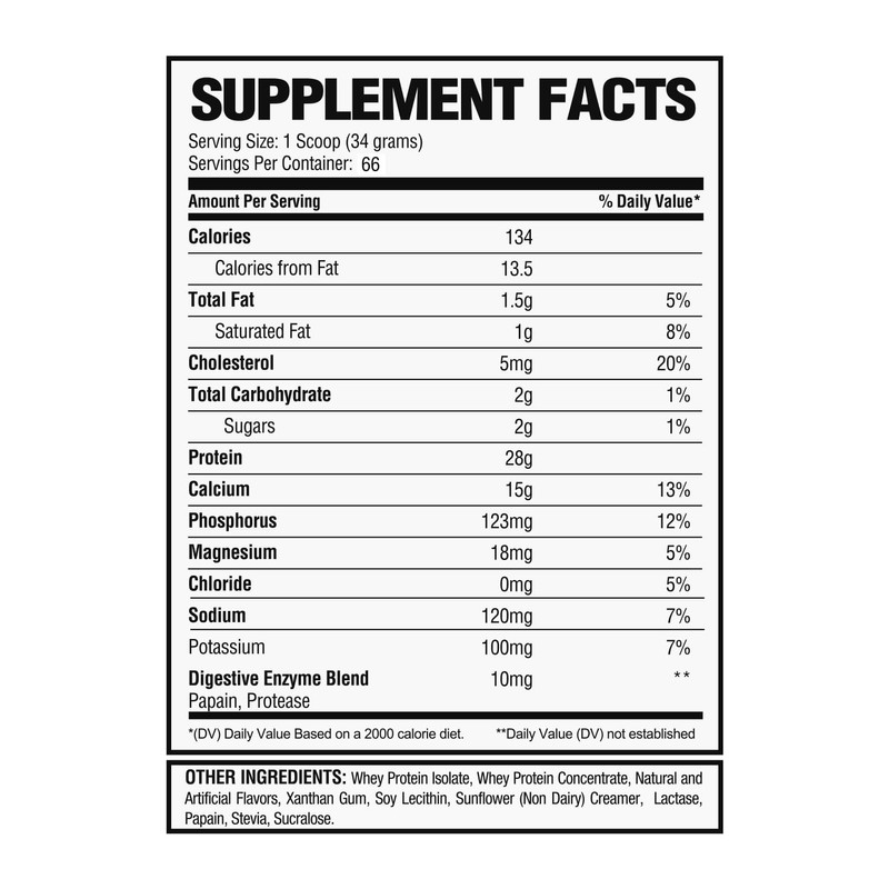 Alpha Nutrition Labs Whey Isolate Protein Powder, 28G of Protein,