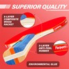 FBSPORT Ping Pong Paddle Set, Table Tennis Set with 4
