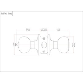 Designers Impressions Bedford Design Polished Chrome Entry Knob with Matching Single Cylinder Deadbolt Combo Pack Keyed Alike (We Key Lock Orders Alike for Free)
