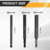 HARFINGTON 3pcs Flat Hex Head Drill Bit H6/H8/H10 Magnetic Tip