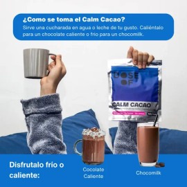 DOSE OF  Cacao con Magnesio para Dormir  Sin Melatonina  Sueño Profundo y Relajación  Glicina, Inositol, L-Teanina  Bebida en Polvo  Sin Azúcar, Sin  