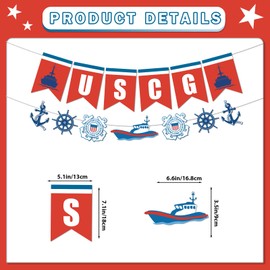Coast Guard Decorations - Military USCG Banner Welcome Home Banner Military Coast Guard Graduation Parties Retirement Celebrations