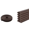 6m Windproof Door & Window Gap Seal Weatherstripping Noise Blocking Brown 6m