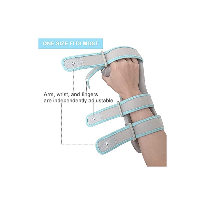 Resting Hand Splint - Night Immobilizer Wrist Finger Brace -