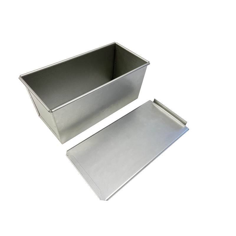 新考社 ふっくら工房 PRO.BAKER パン屋さんの食パン焼型 蓋付2斤用 120/110×260/250×h120mm