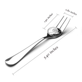 Snamonkia Appetizer Forks Set of 24, 5.4 Inches, Small Dessert Forks Stainless Steel Heavy-Duty for Party Bulk for Cocktail Salad Fruit Bar