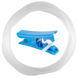 5 Meter PTFE Schlauch Mit Schlauchschneider, 2.5mm Id X 4mm Od 3D Drucker Schlauch, Bowden Schlauch, Drucker Schlauch Für Düse, PTFE Teflon Tube, Für 1,75Mm 3D-Drucker Extruder (Transparente)
